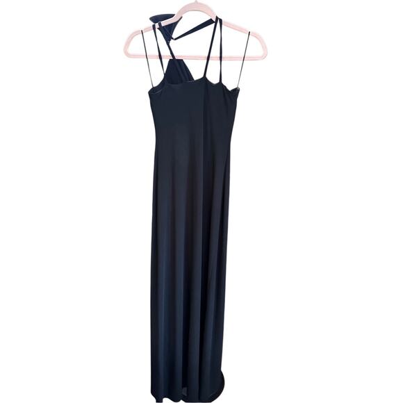 Cachè Evening Gown Long Dress with Teardrop Jewel Vintage 90s Y2K Black Small - Picture 2 of 13